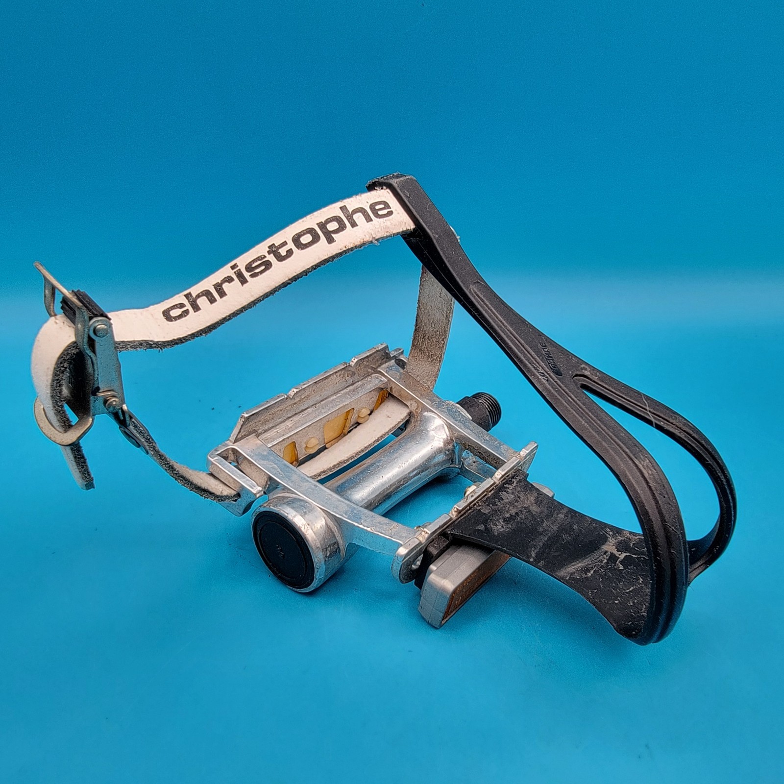 SR SP-250 Toe Clip & Strap Bike Pedals Sakae Cages Christophe Straps Fixie e4