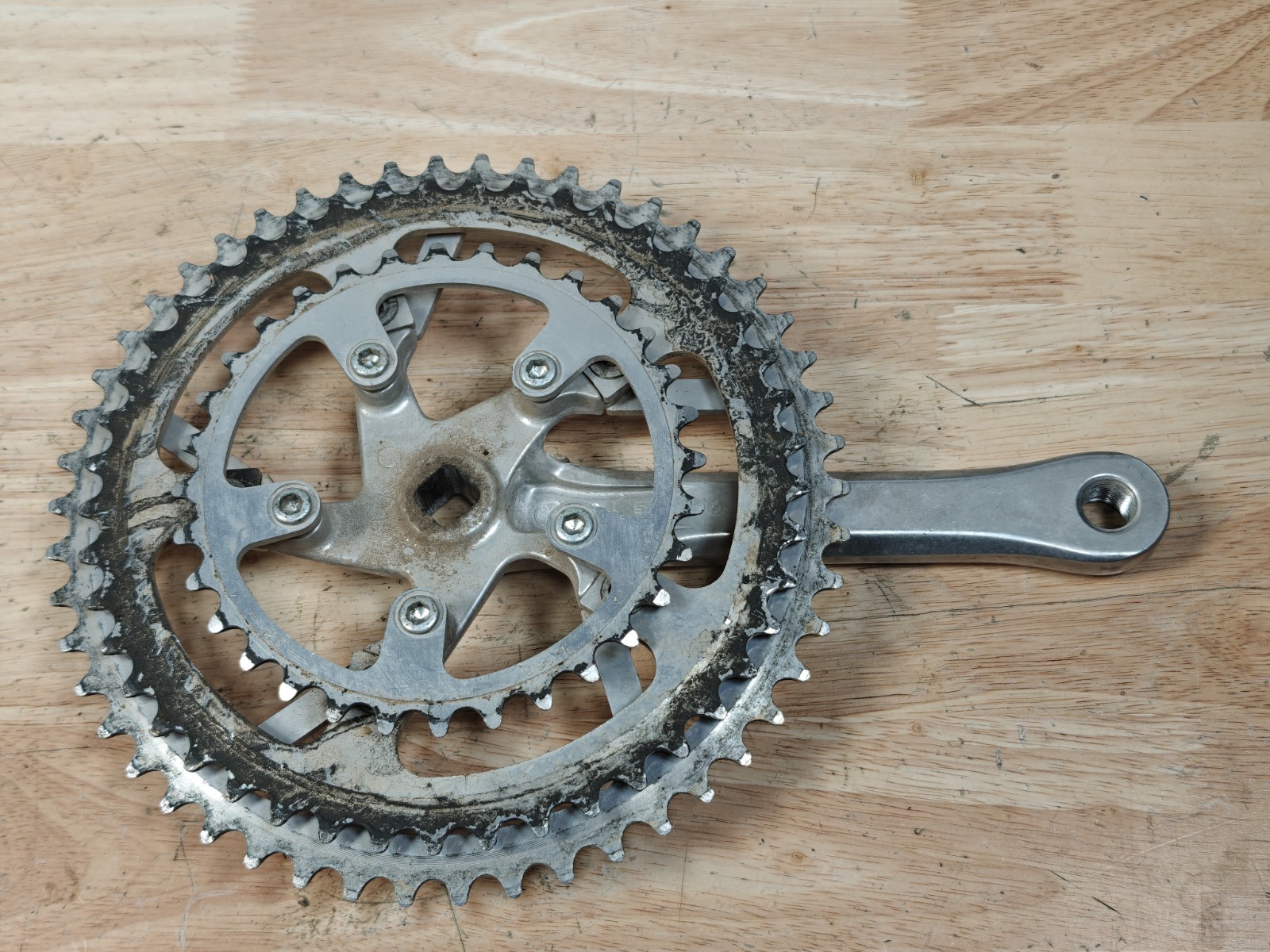 Sakae CR Turbine Crankset, 50/45/32T, 170mm Crank Arm Length, Drive Side Only