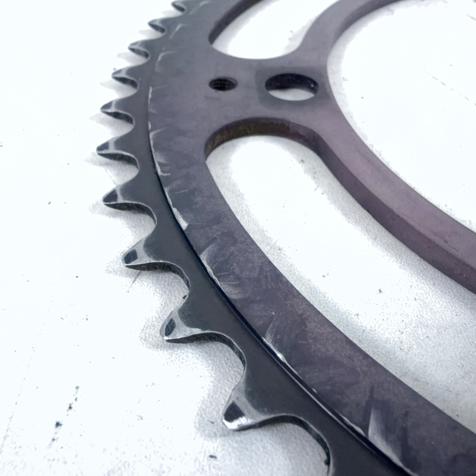 Vintage Sugino Mighty Competition 52T Chainring 144 BCD Black Alloy