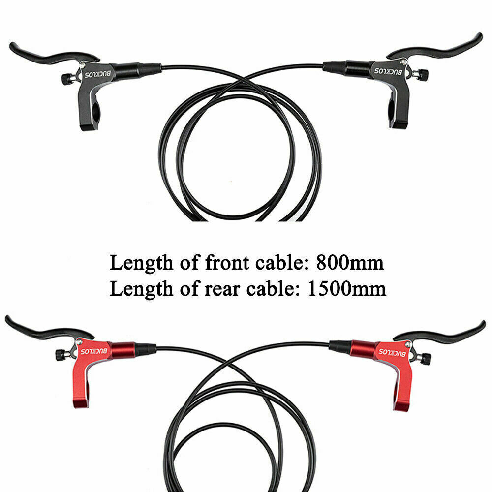 BUCKLOS Mountain Bike Front Rear Hydraulic Disc Brake IS/PM 160mm Caliper Levers