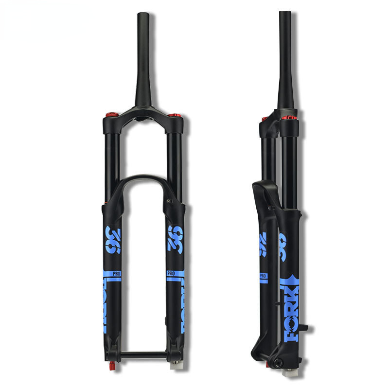 27.5 29″ Bicycle Air Fork Suspension Tapered Damping Rebound Adjustment 110*15mm