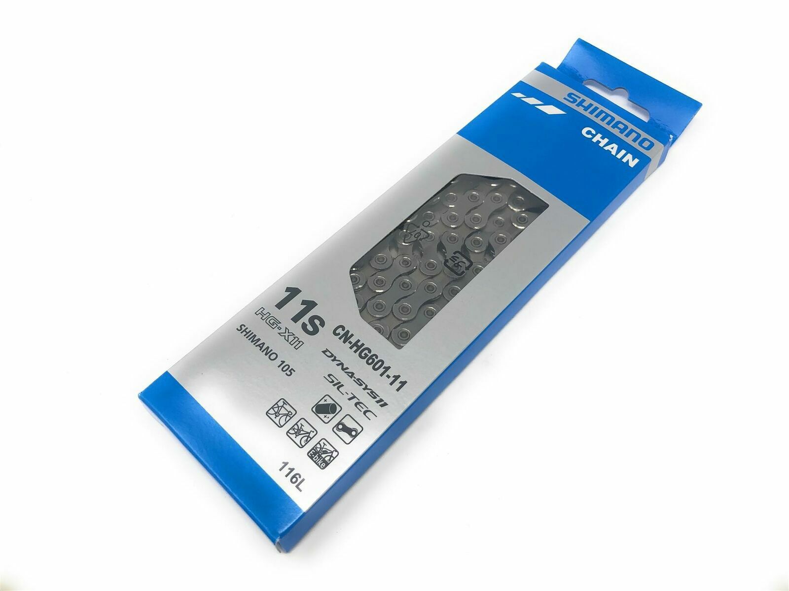 Shimano CN-HG601 11 Speed Bike Chain 116 Links Silver For Dura-Ace/XTR Road Bike