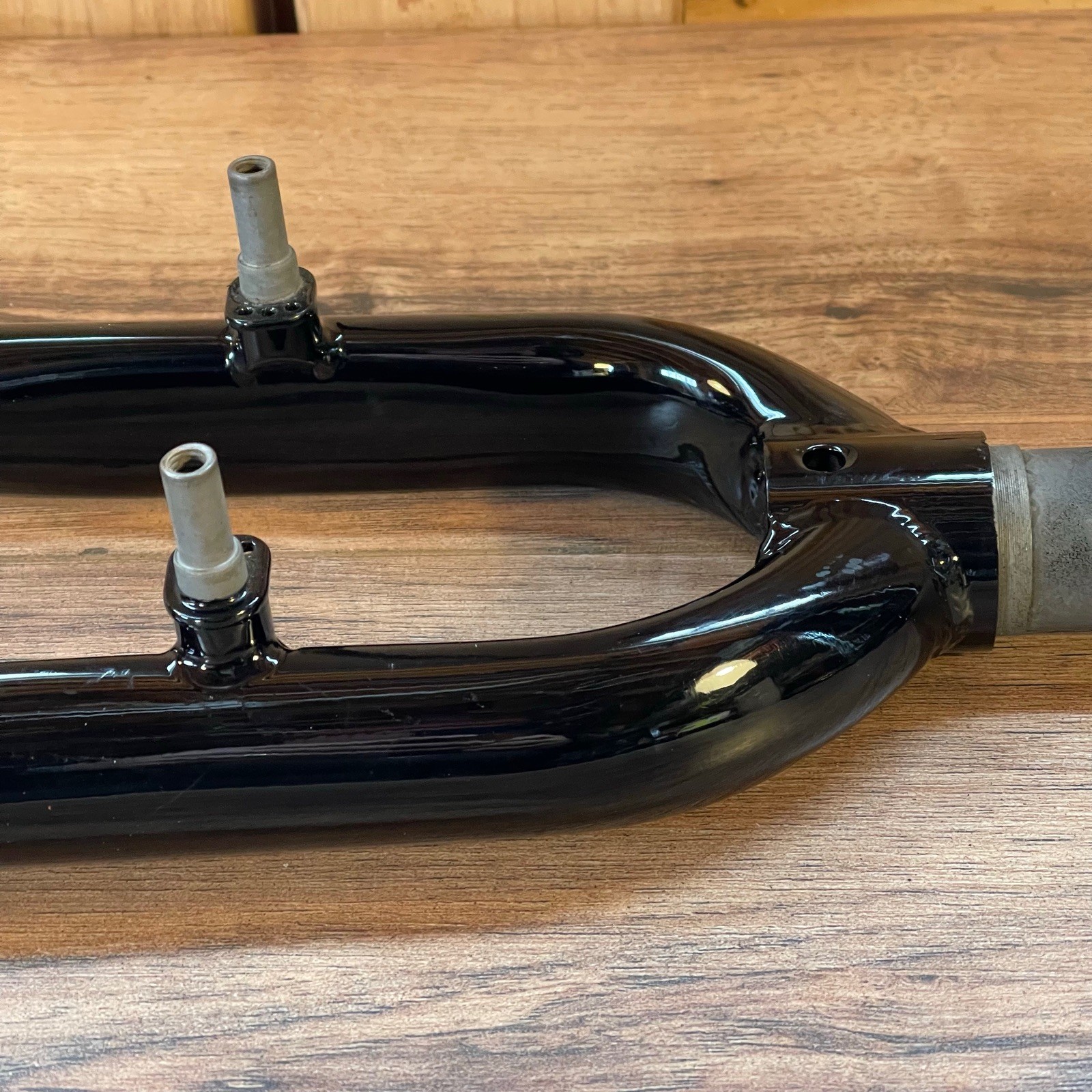 1 1/8 Threadless 700C Chromoly Touring Gravel Fork Rim Brake Black Wide Crown