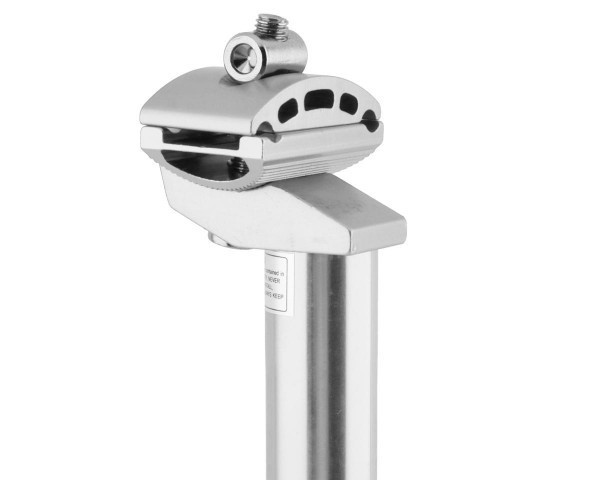MCS ALLOY MICRO-ADJUST 25.4mm x 350mm SMOOTH SEATPOST SILVER