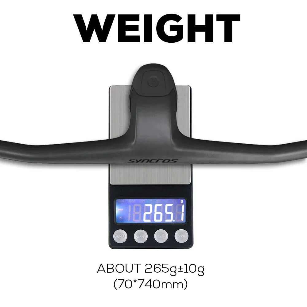 -40 Degree 740MM Full Carbon Fibre Integrated Cockpit MTB Bicycle Handlebar