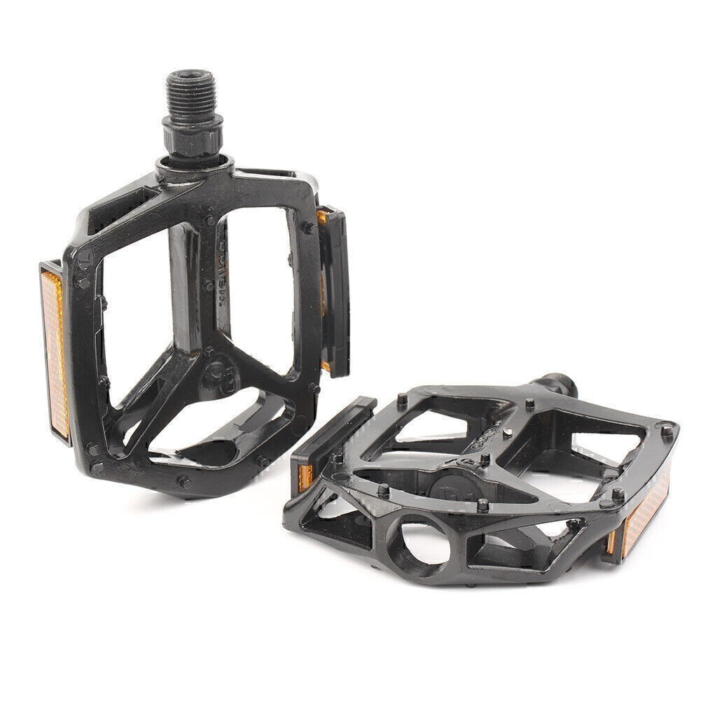 Pair Bike Pedals Platform Wellgo B087 Cr-Mo Spindle 9/16″ DU Sealed Bearings