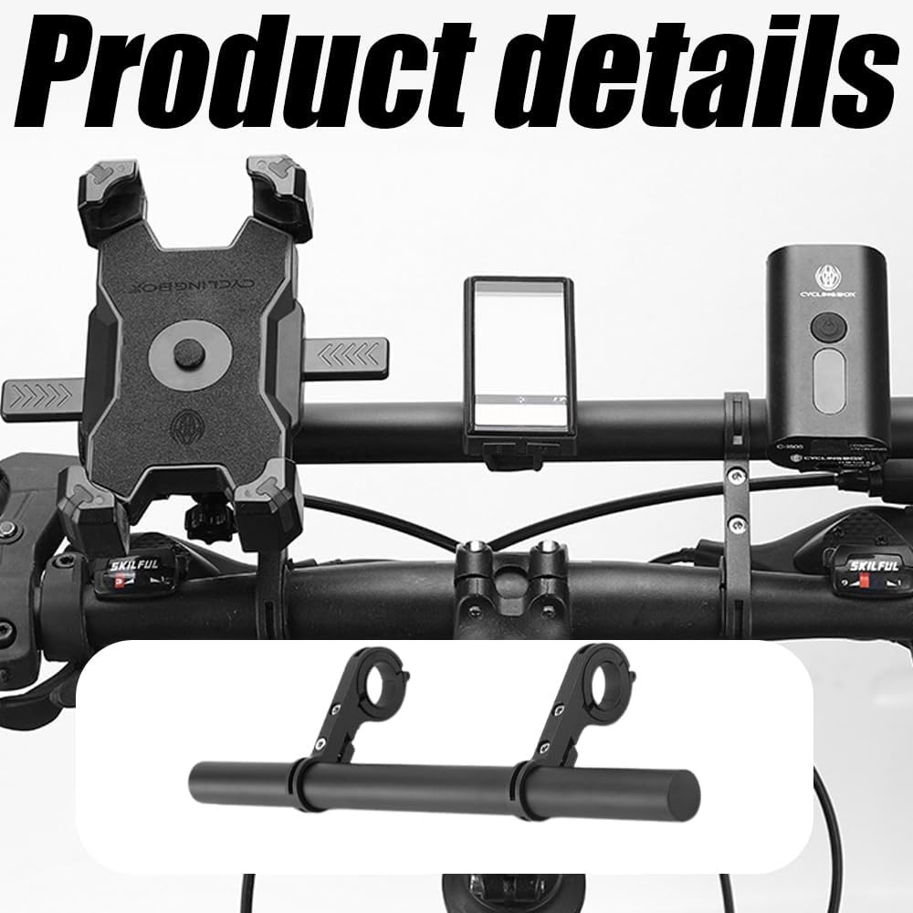 Bike Handlebar Extender, 11.8 Inch Double Bicycle Handlebar Extension Bracket, M