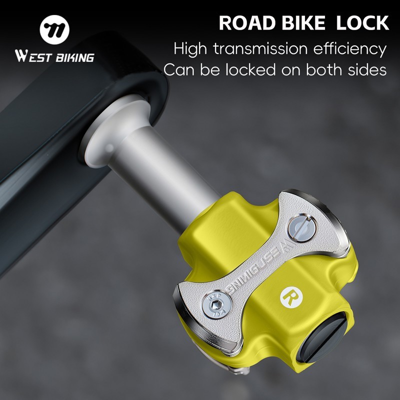 Road Bike Lock Pedals 3 Bearing for SPEEDPLAY Bicycle Clipless Pedals Yellow