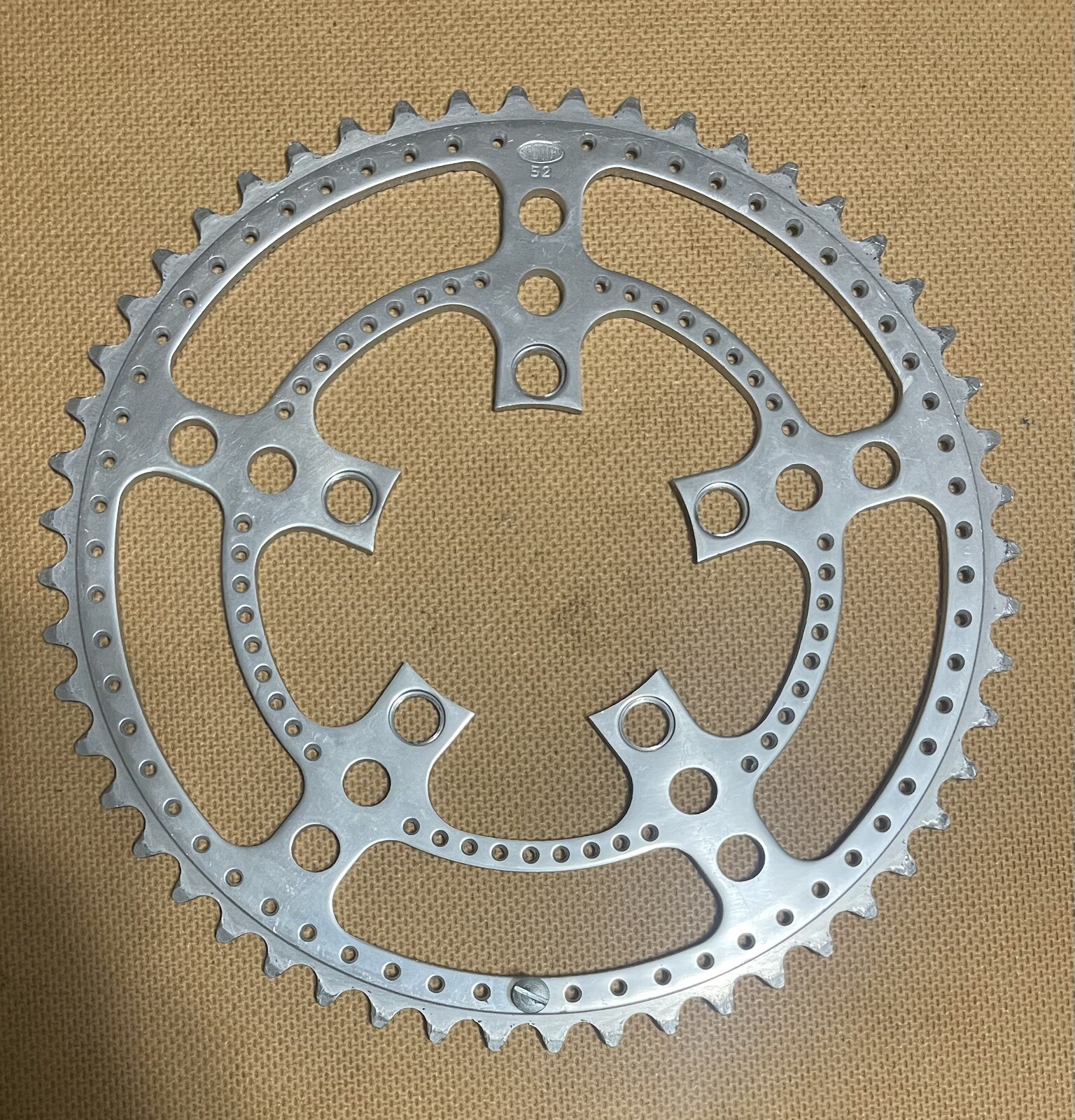 Vintage Stronglight Chainring 52T Drillium 86 BCD