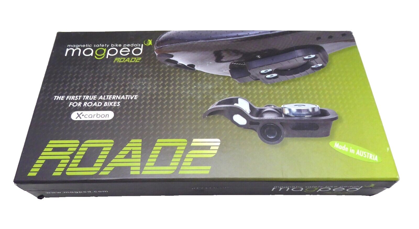 Magped Road2 Magnetic Pedal, Carbon, Steel Spindle, 200n