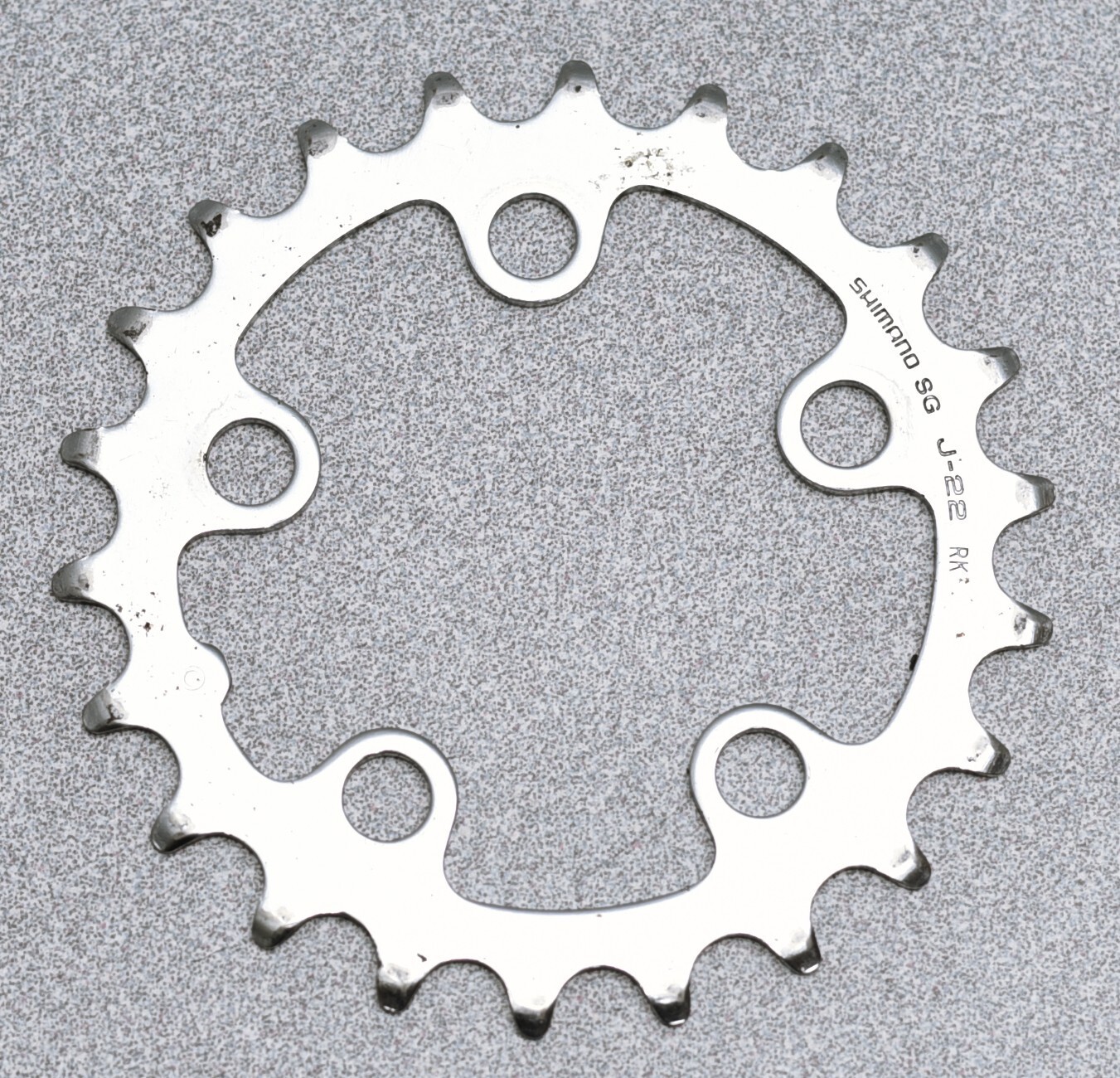 Shimano Deore XT M737 Small/Inner Chainring, 58mm BCD, 22T, steel