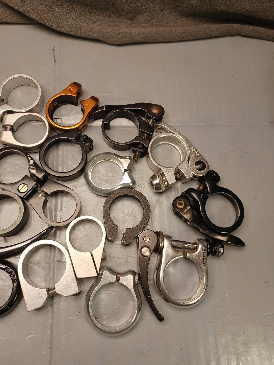 Lot Of Used Seatpost Clamps Vintage BMX MTB QR As Is See Pictures