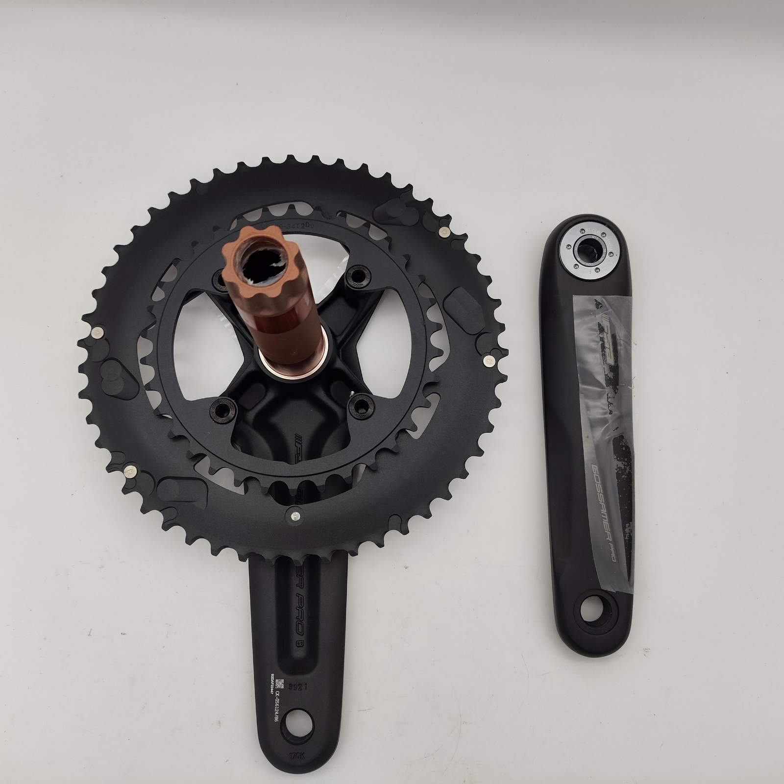 FSA Gossamer Pro 2x 50/34T 160mm BB386EVO Crankset Black