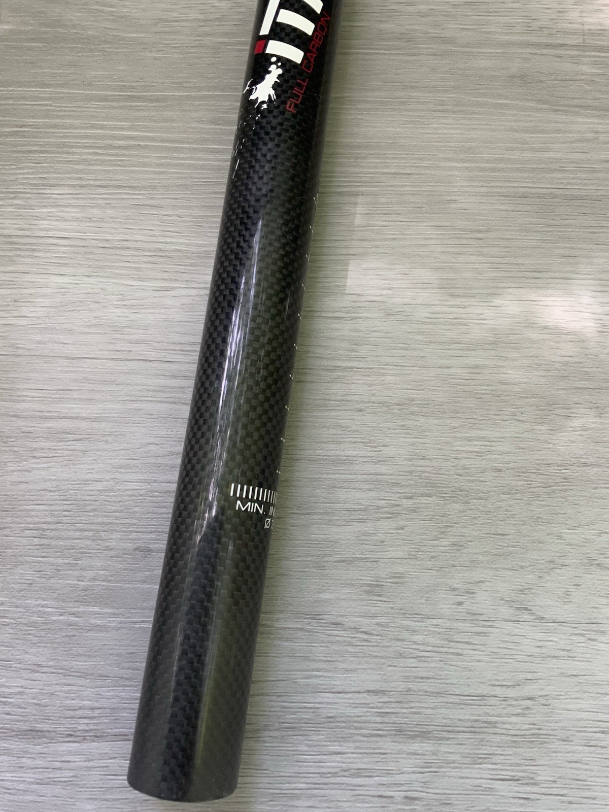 ITM PATHOM CARBON SEAT POST 31.6 MM x 350 MM TOTAL LENGTH 214 GRAMS