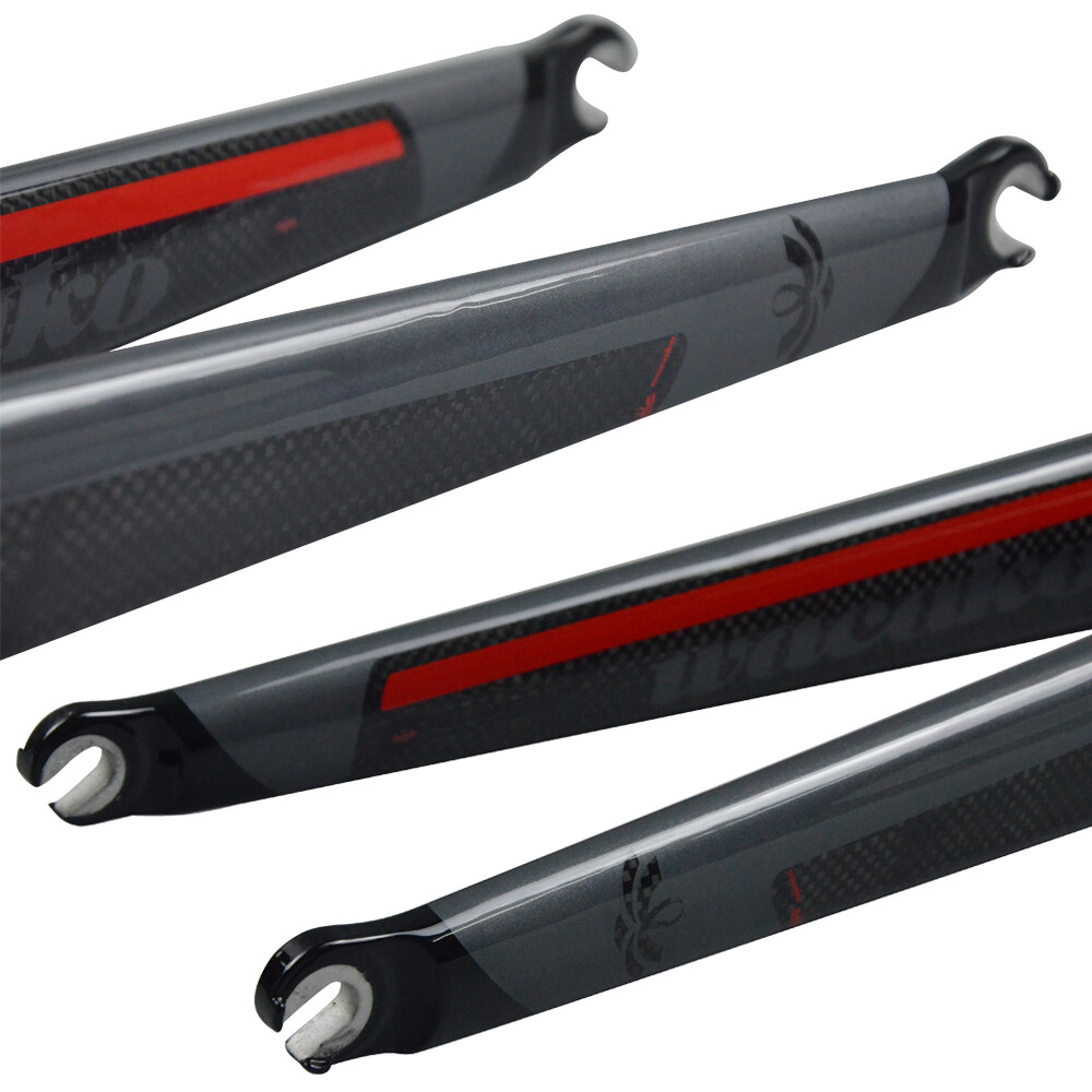 Carbon Fiber Road Bike Fork 700C Rigid Straight Bicycle Fornt Forks C Brake QR