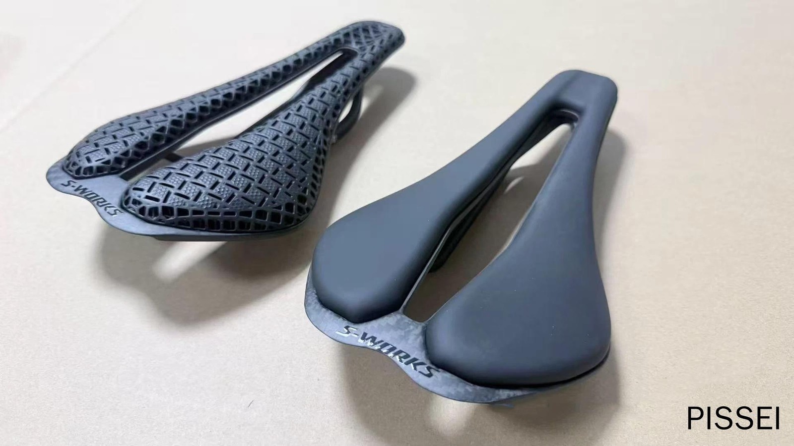 S-WORKS 3D Printed Carbon Fiber Ultra-Light Bike Saddle, Oval Carbon Rails 7*9mm