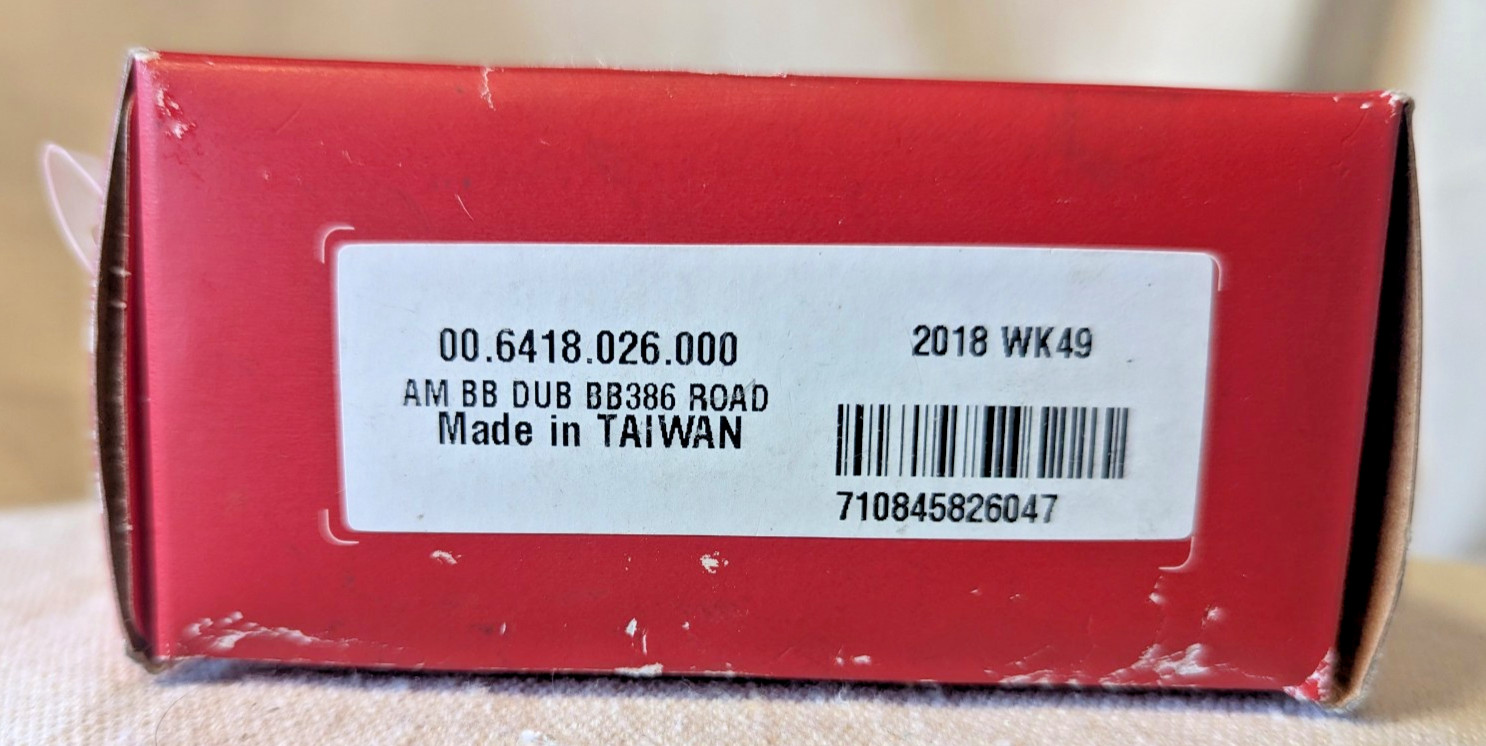 SRAM DUB Sealed Cartridge Bearings PressFit BB386 86mm Road Bottom Bracket