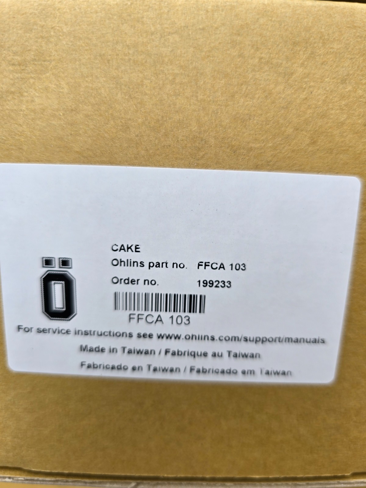 New Pair of Original Ohlins FFCA 103 front fork Measurement Drawing Attached