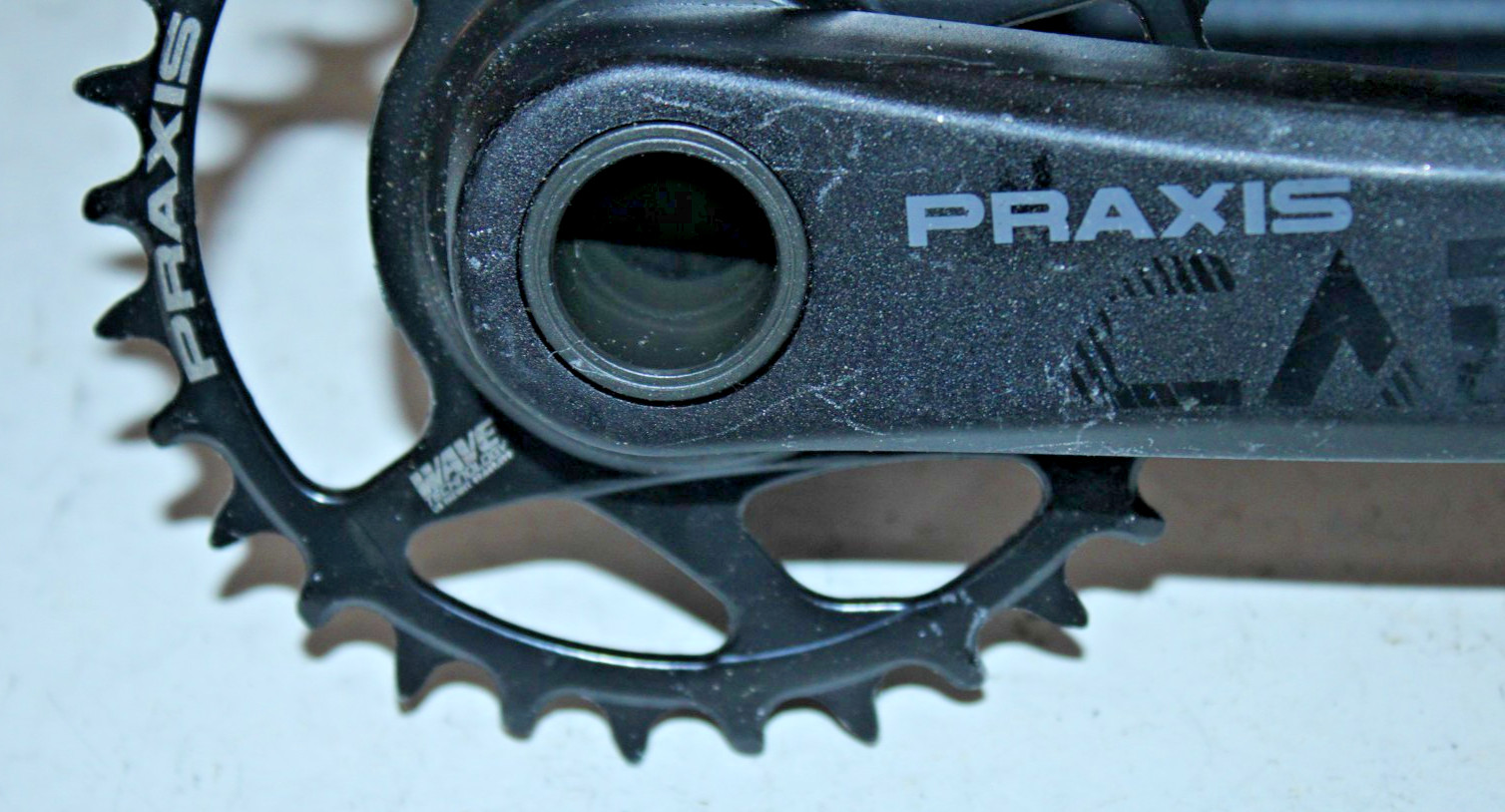 Praxis Works Cadet M24 Single Crank Set Black 175mm Center Mount 30T Gravel CX ~