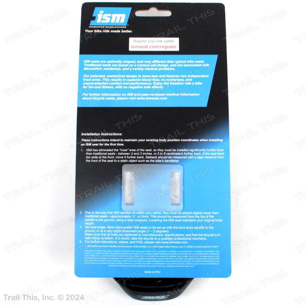 ISM PS 1.0 15 Split-Nose Road Bike Saddle Hybrid Triathlon Road TT 120mm Black