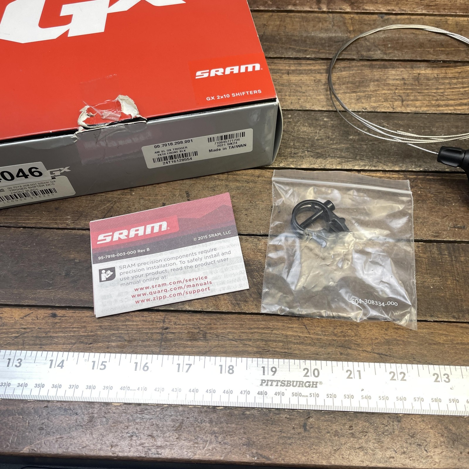 SRAM GX Left 2×10 10 Speed Trigger Shifter MTB Front Mountain Bike Black 10s