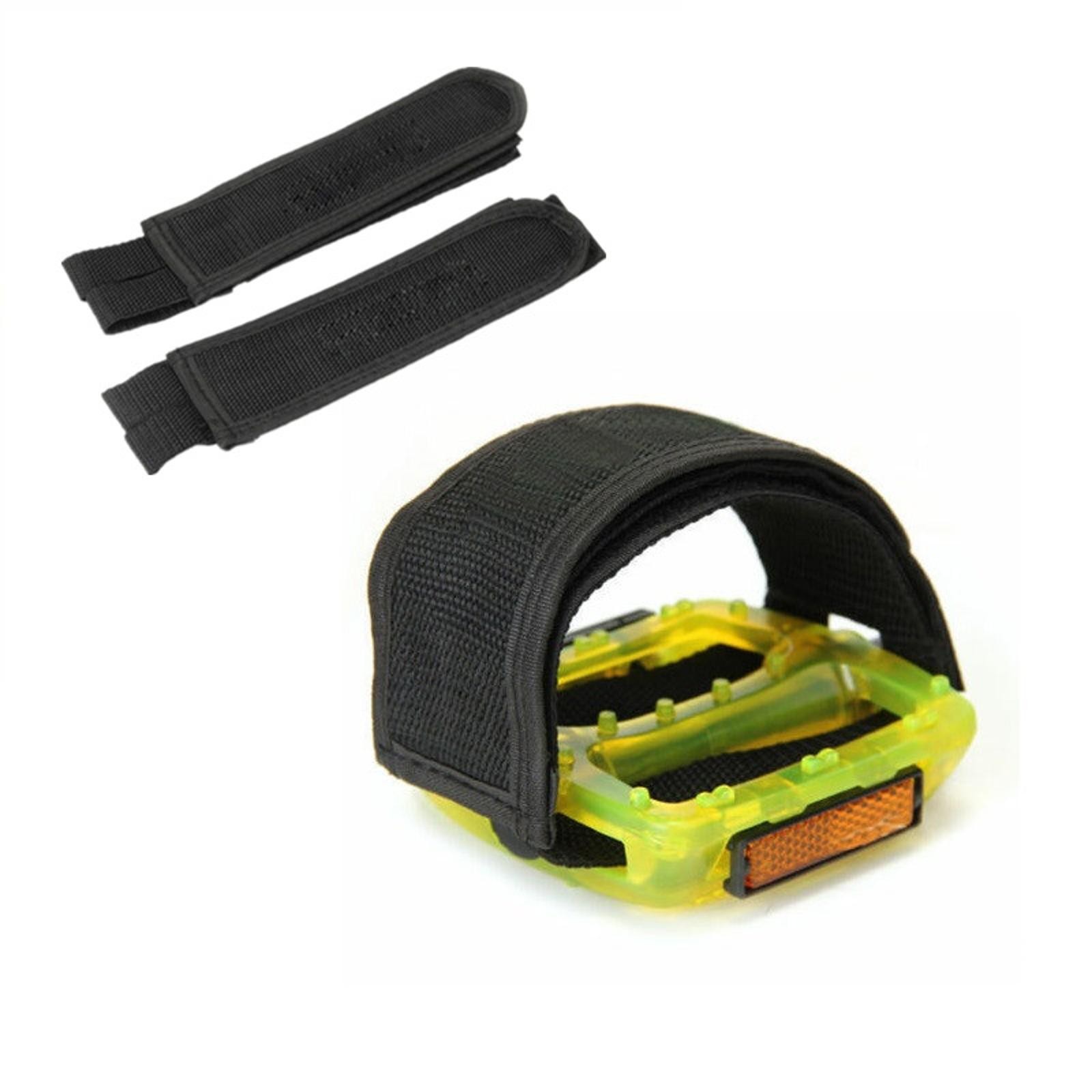 2Pcs/Set Black Pedal Straps FIXED GEAR FIXIE BMX PLAT FORM PEDALS Bicycle Bike