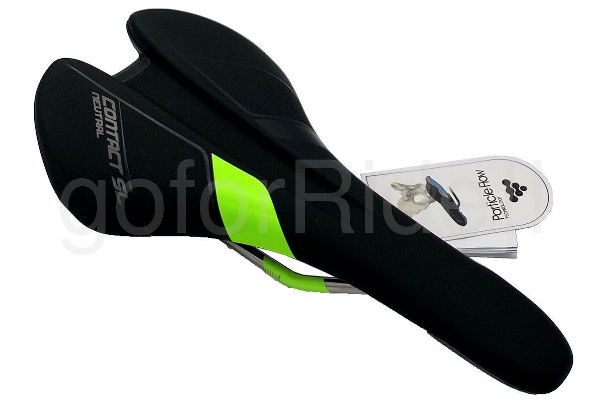 Giantt Contact SL 273 x 137 mm 220g Neutral Road Bike Saddle Black/Green