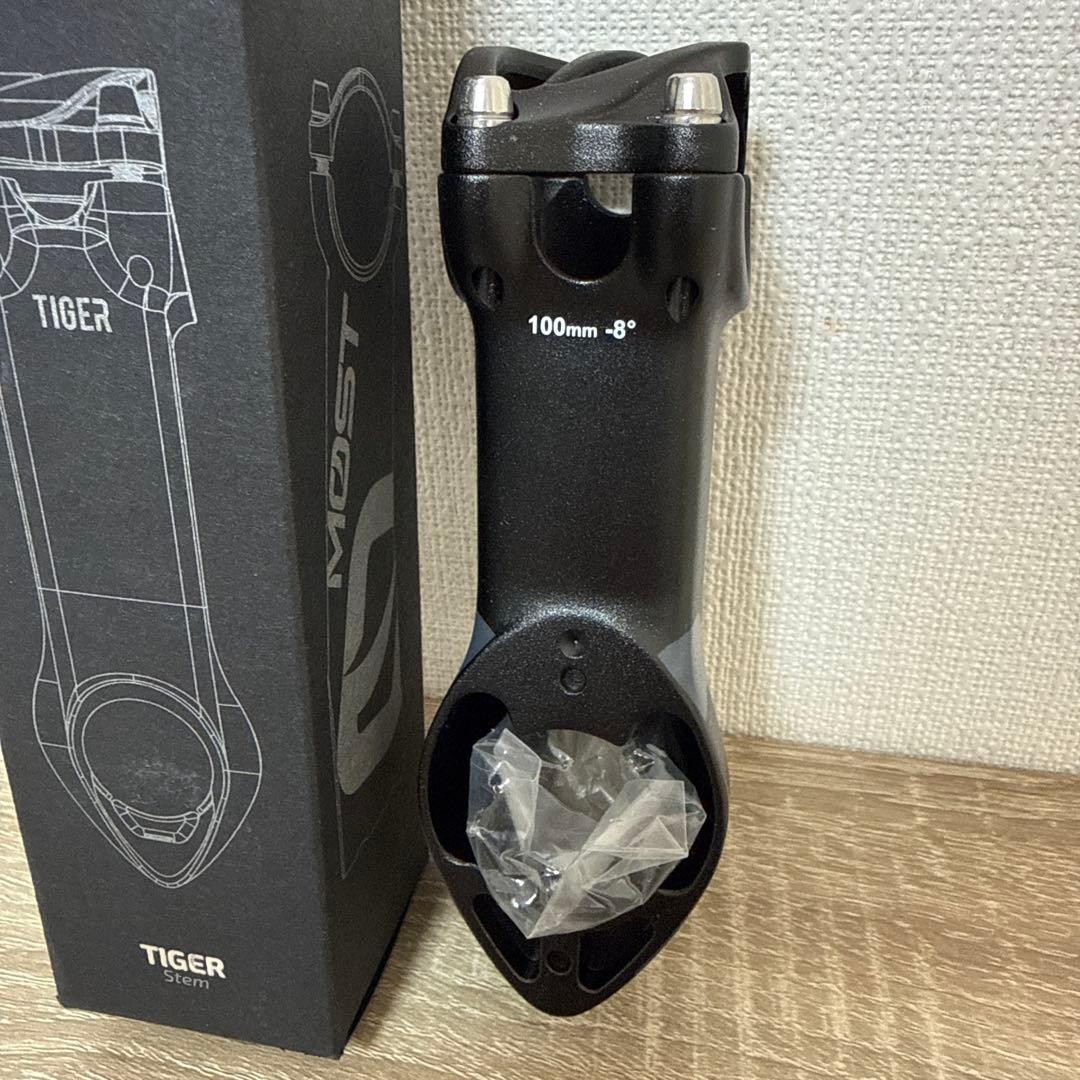 MOST TIGER ALU TiCR Aero Matte Black Stem 100mm