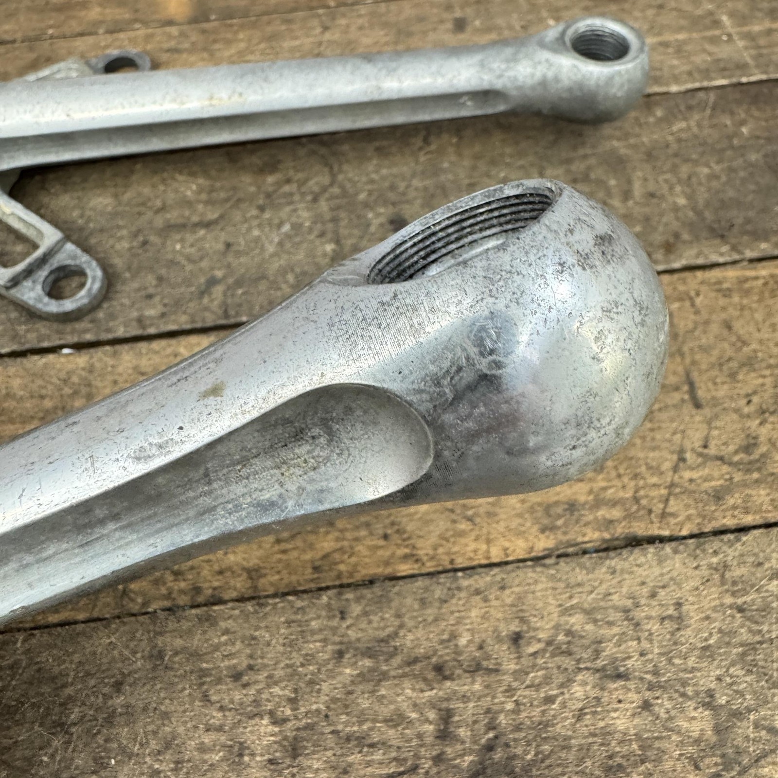 Vintage Topline Crankset 175 177 Crank 130 BCD Square Taper Road Bike Alloy Arms