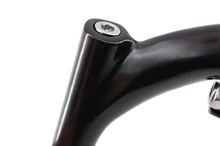 Bike Quill Stem Aluminum Quill Stem for 25.4mm Bicycle Handlebar, Black