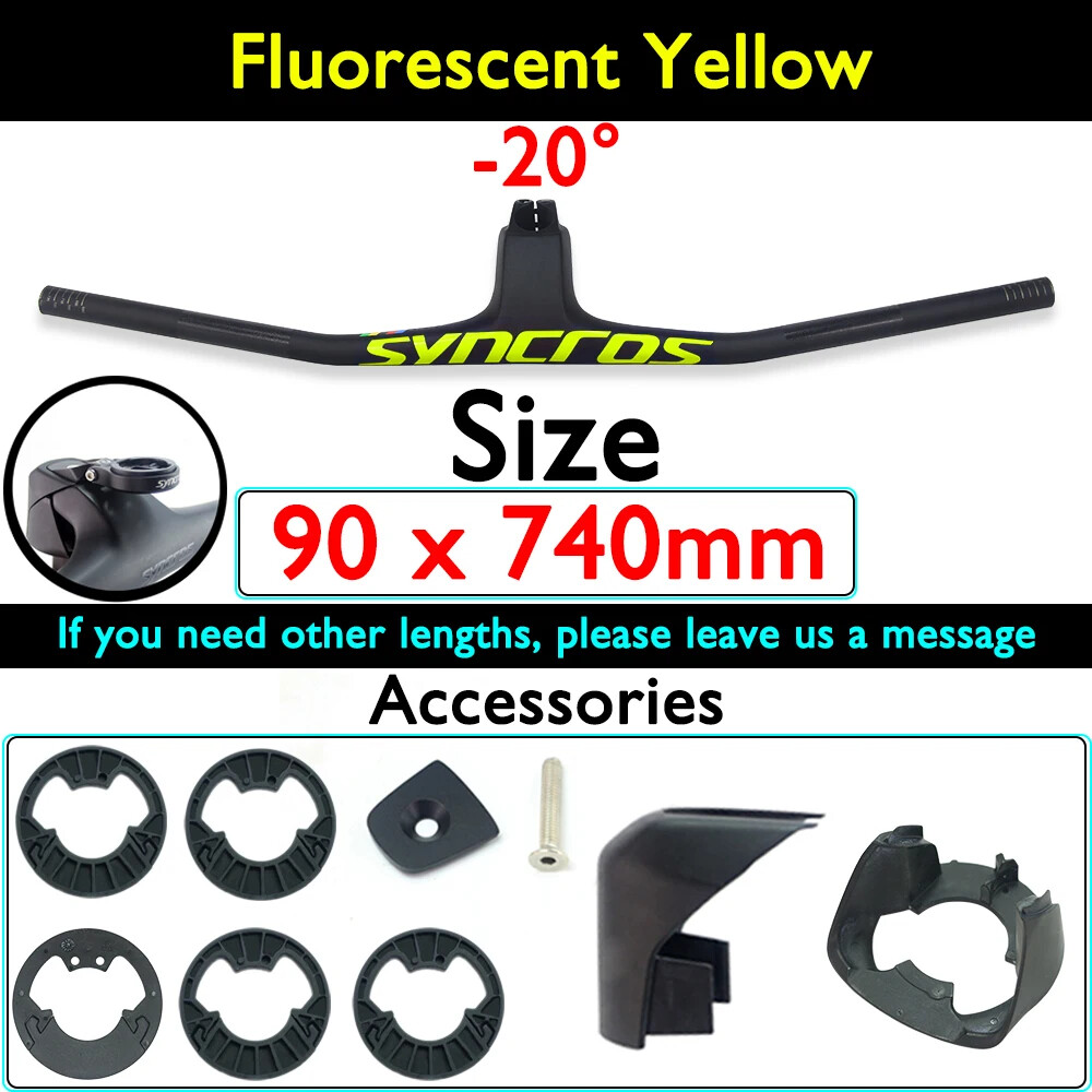 Integrated Handlebar with Stem Full Carbon Fiber MTB Accessorie -20 Degree 740mm