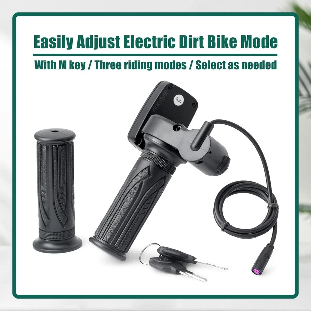 48V Ebike Speedometer Throttle with M Key Replacement for Tuttio Soleil 01