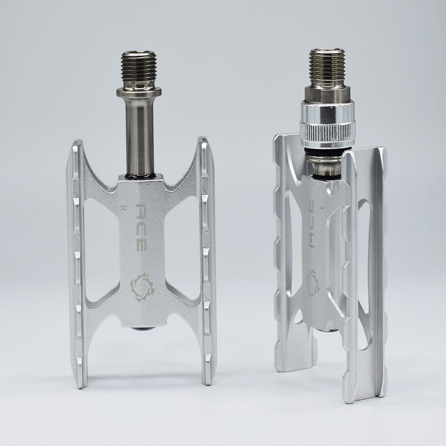 Titanium Axles CNC Pedals For Brompton Foldable Bike MKS Quick Relase New Ace