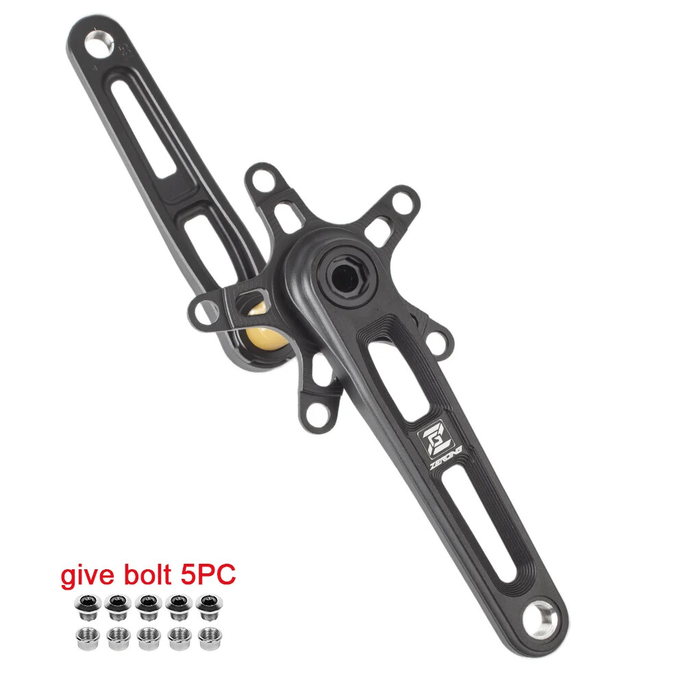 165/170/175mm Road Bike Crankset Folding Bicycle Hollow Crank Chainring 110BCD