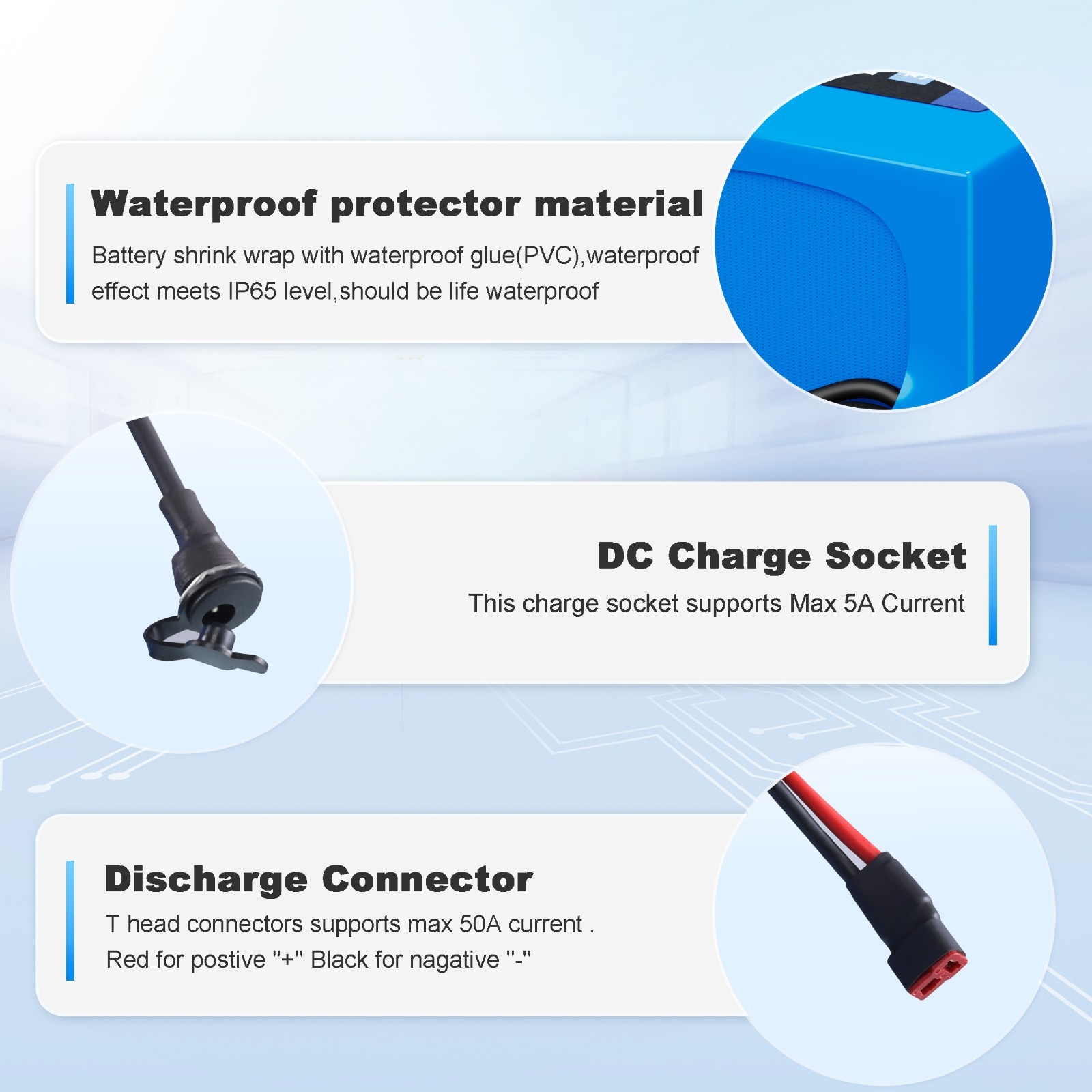 48V Ebike Battery 48V 8AH Lithium Battery for Electric Bicycle 100W-750W Motors