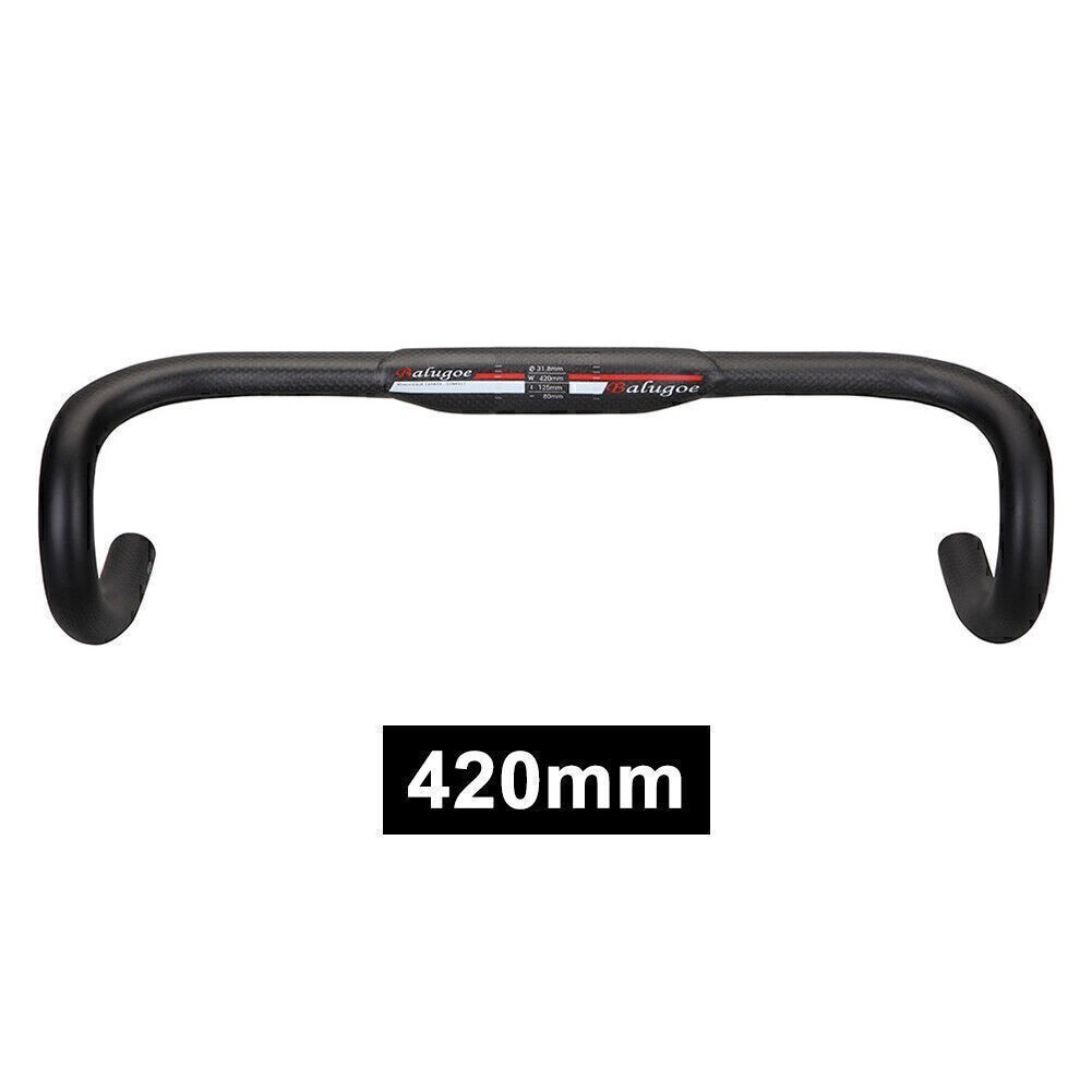 Carbon Fibre Road Bike Bicycle Drop Handlebar Drop Bars 31.8mm*400mm/420mm/440mm