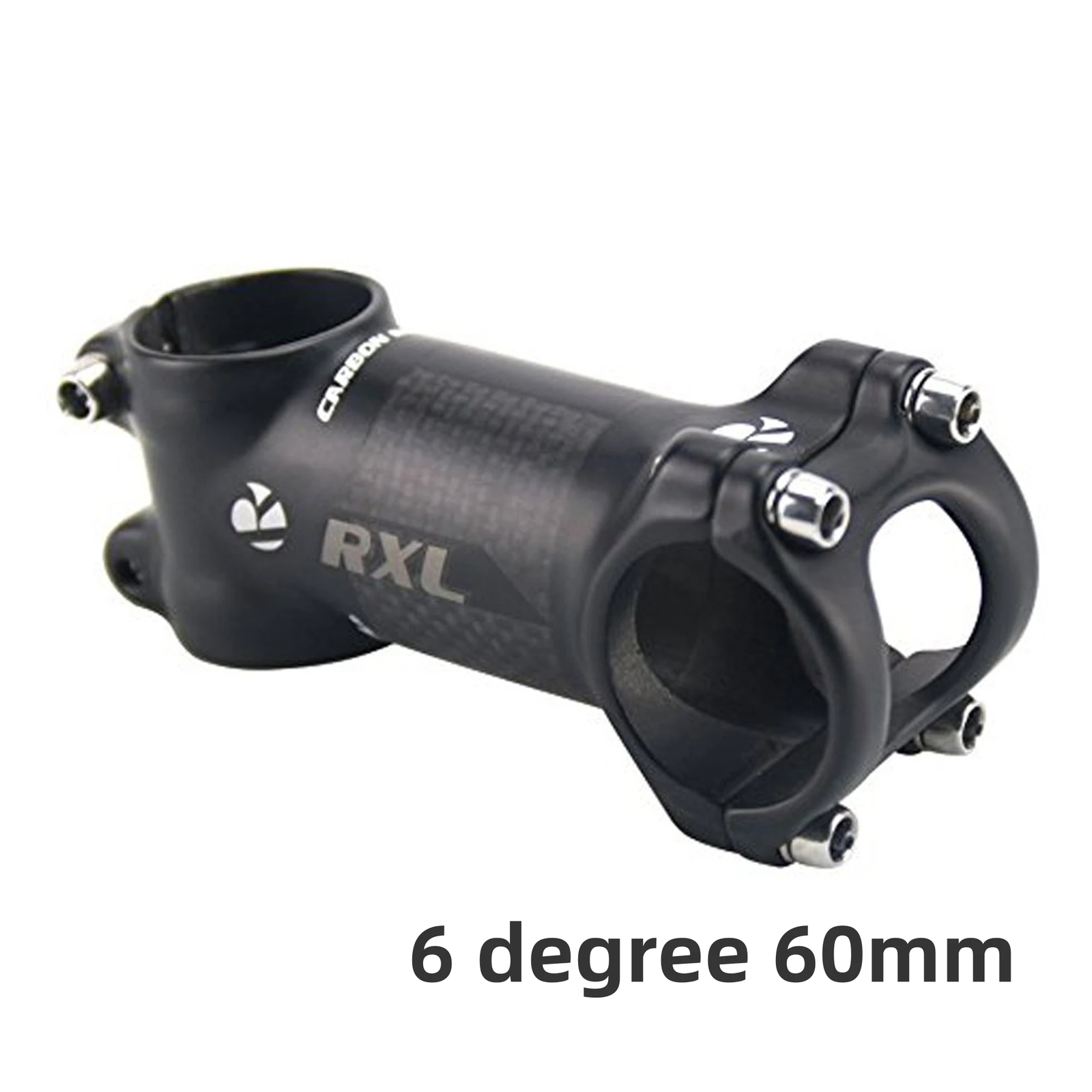 Carbon MTB Bicycle Handlebar Stem 6 Degree 31.8mm 60-120mm Road Bike Stem