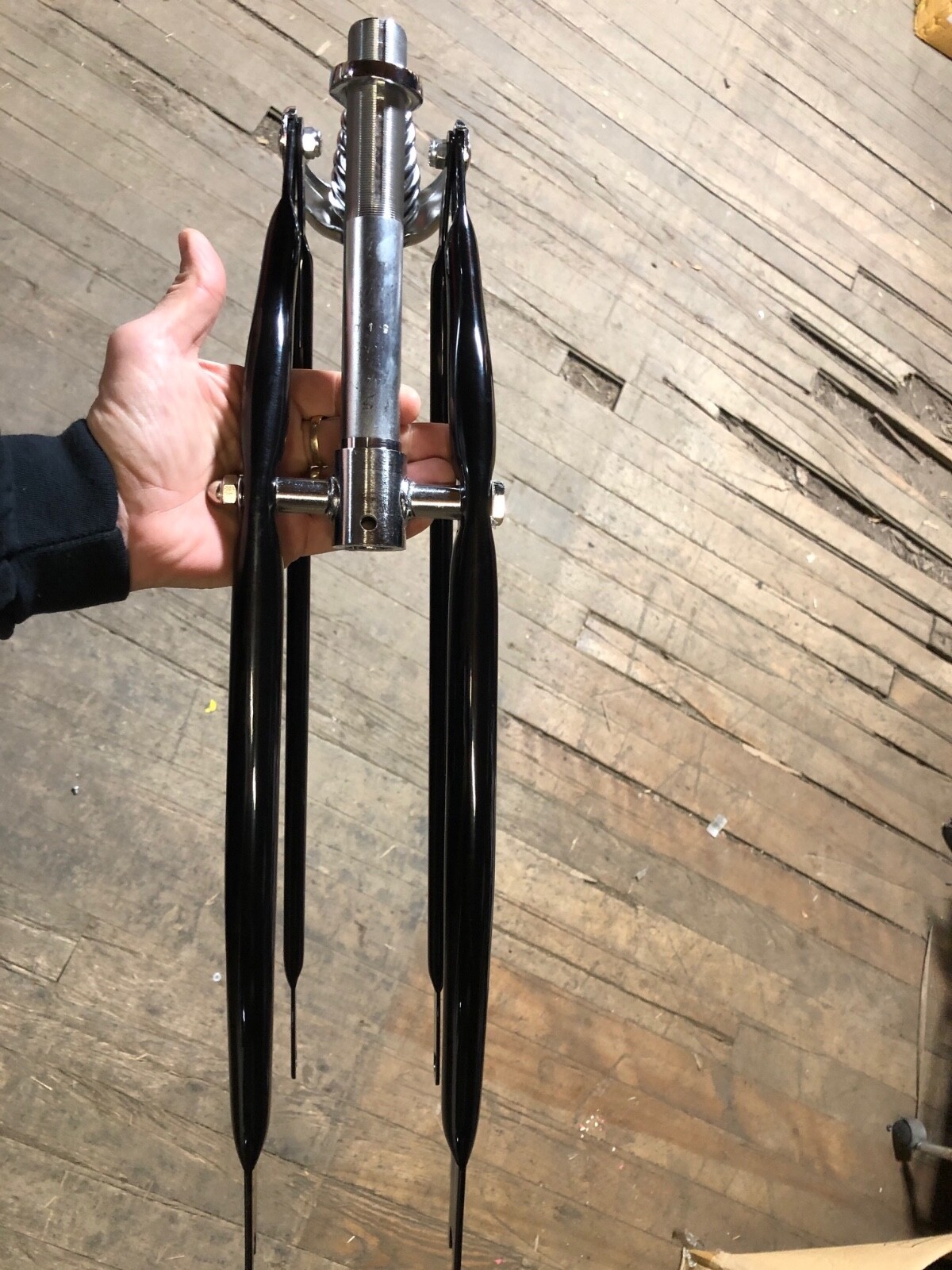 Springer Fork BICYCLE Schwinn BLACK & CHROME EXCELLENT bike fork for 26″ bikes
