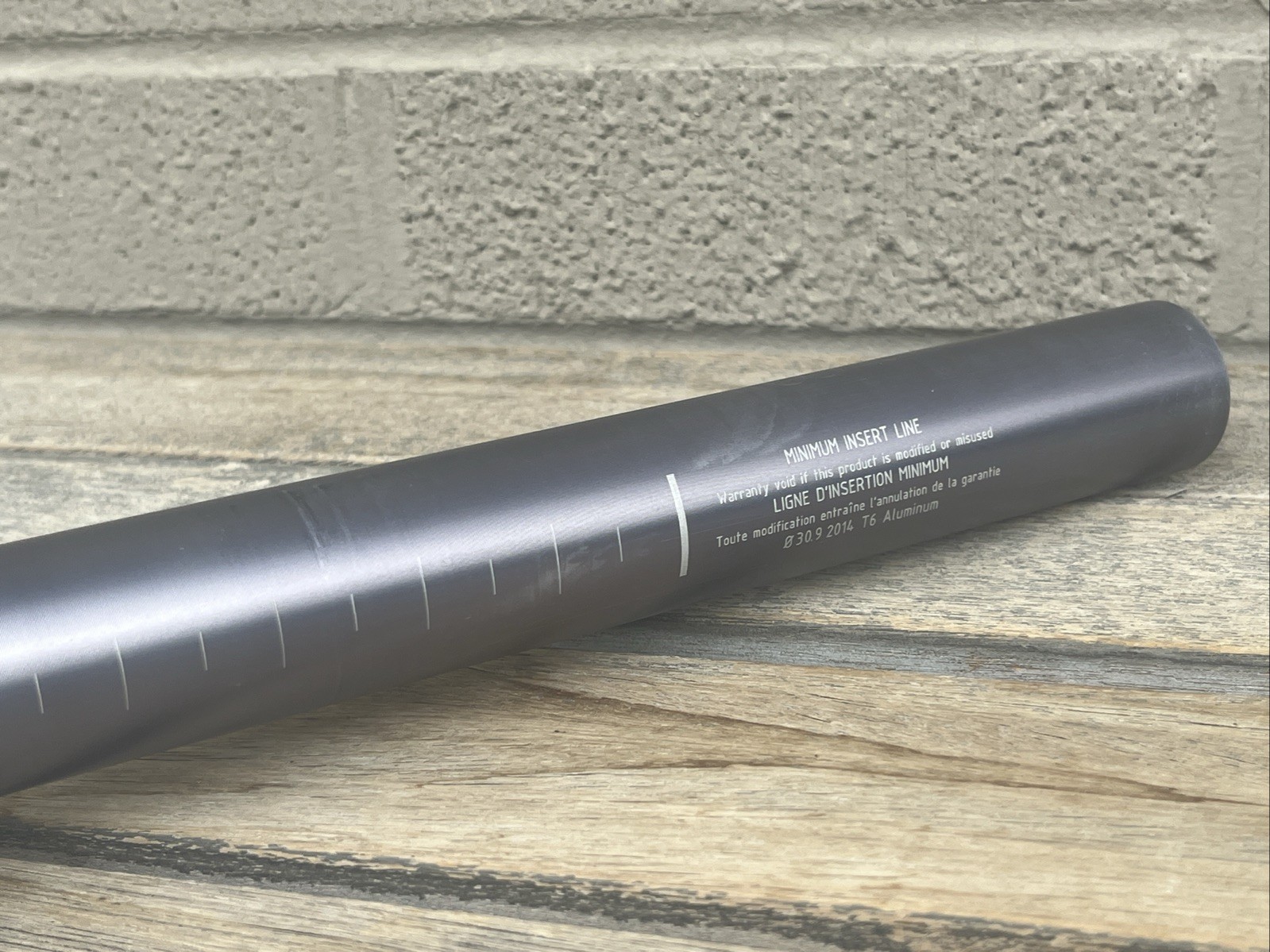 Vintage Woodman Components SL Plus Seatpost 30.9 x 390mm – Gray