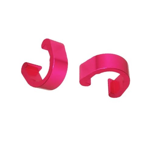 8 Colors C-Clips Clamps Aluminum Alloy Metal U-Clips Buckle MTB BMX 10 pcs Pink