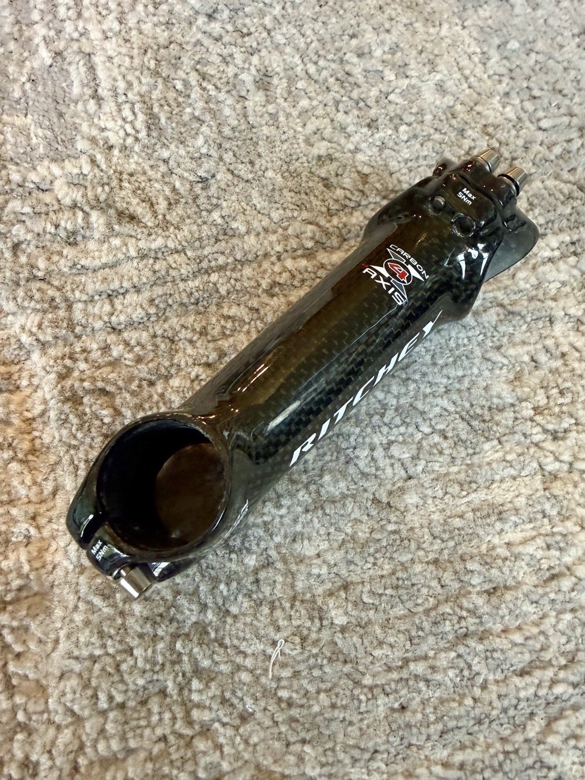 Ritchey WCS Axis 4 Carbon Bicycle Stem, 110mm, 6° Rise/Drop, Threadless, 121g