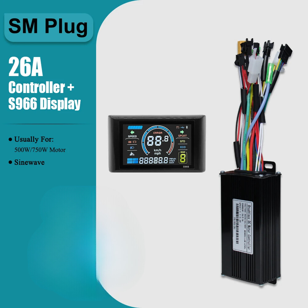 E-bike Three-Mode Sine Wave 36V 48V 17A 26A 30A 40A Controller with LCD Display