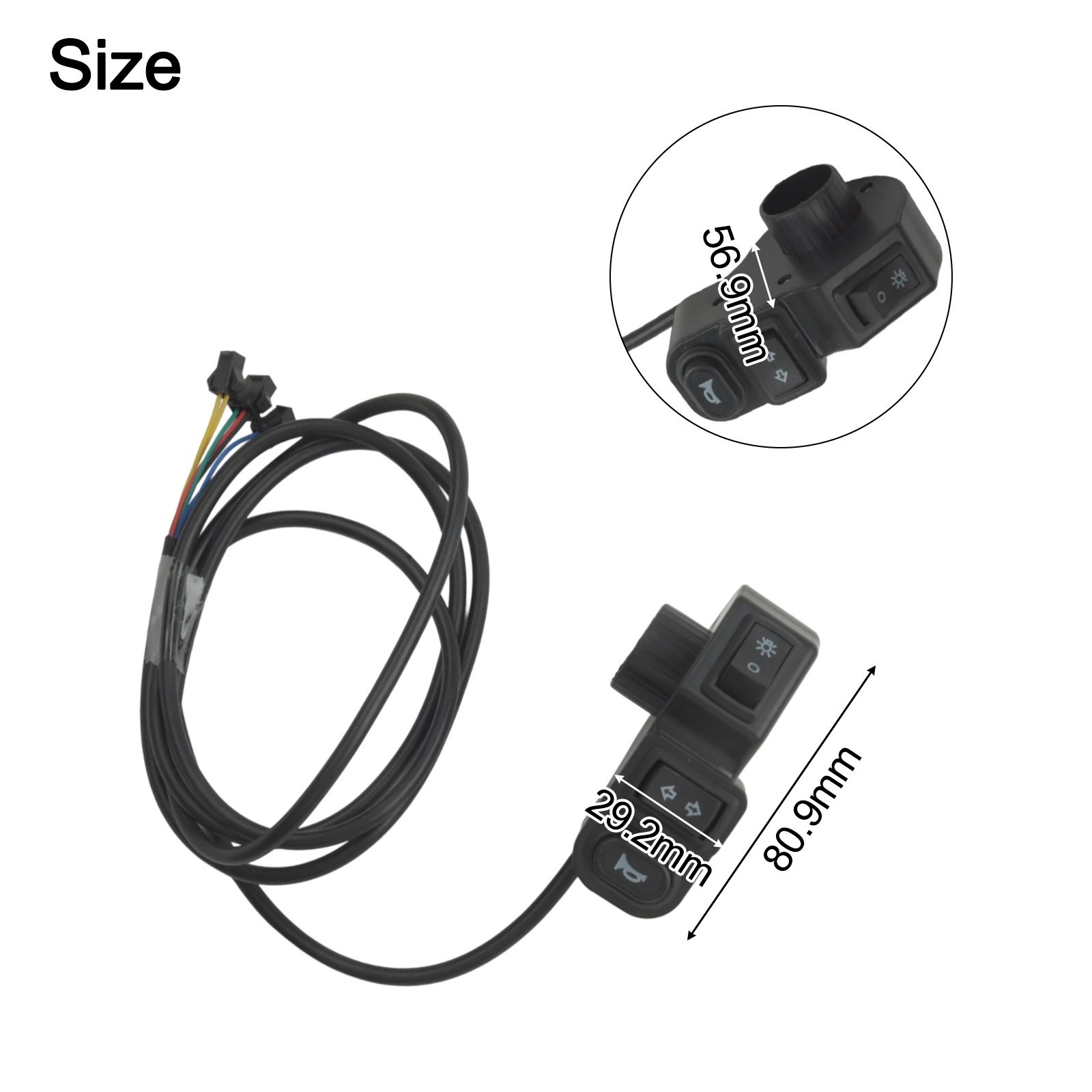 Ebikes Light Control Button with Turn Signal and For horn Functionality