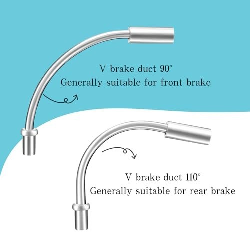 Bike V Brake Noodle Cable Guide Pipe, Bicycle Brake Pipe with Rubber Boots fo…