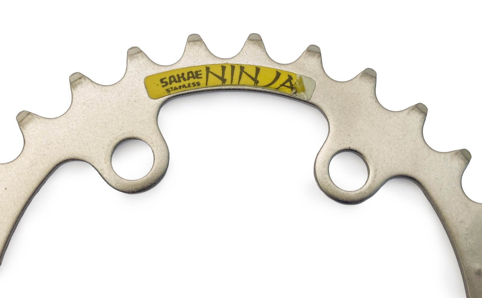 Sakae SR 371 Ninja 28T Chainring 74mm BCD Stainless Vintage MTB Crankset Japan