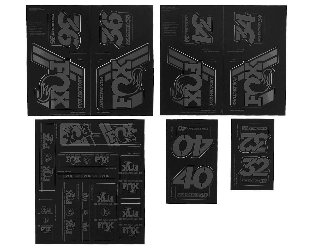 Fox Suspension Heritage Decal Kit for Forks & Shocks (Stealth) [803-01-336]