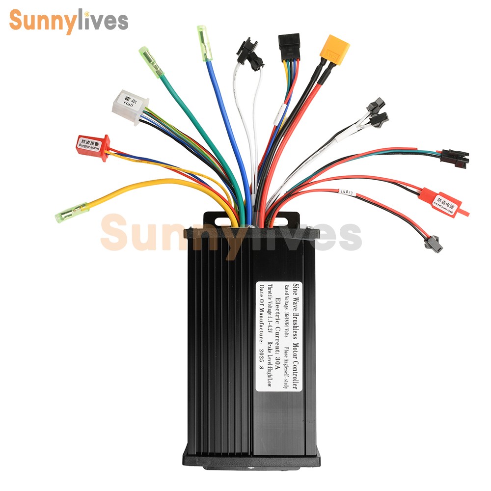 36V 48V 64V 40A 30A 20A Brushless Motor Controller E-Bike S866 LCD Display Meter