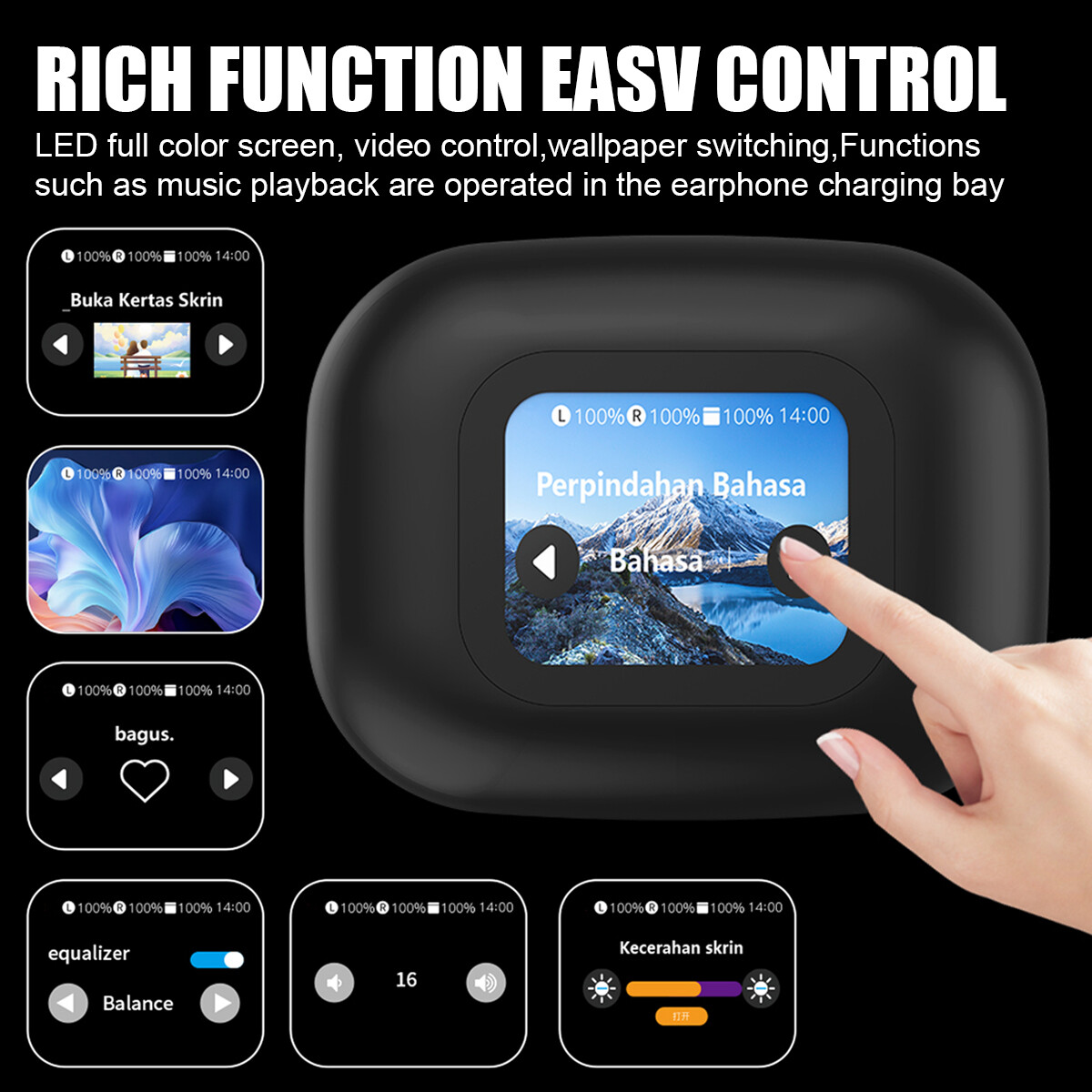Bluetooth AI Translator Earbuds 135 Languages Real Time Translation Earphones