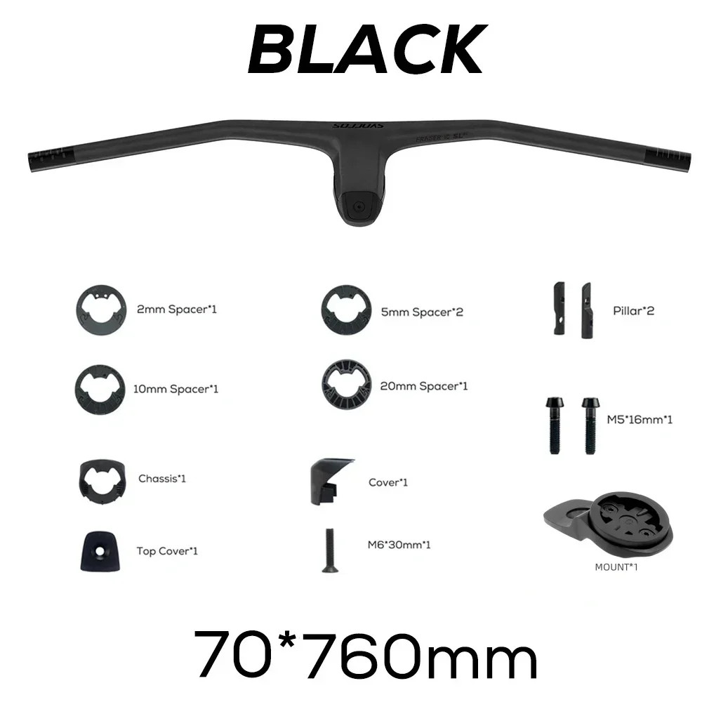 740MM -40 Degrees Full Carbon Fibre MTB Integrated Handlebar Bike Accessories