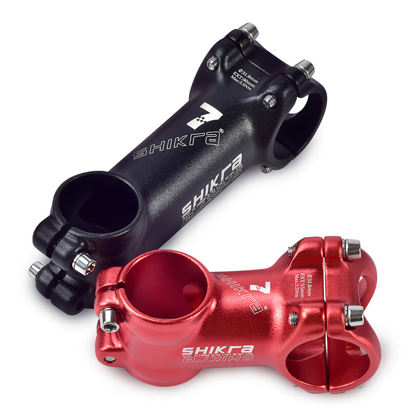 SHIKRA Bicycle Short Stem Aluminum ±7° Mountain Bike Stems 28.6*31.8*35/45-110mm